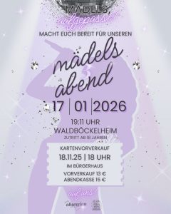 Mädelsabend der Tanzgruppe Obsession – ist auverkauft